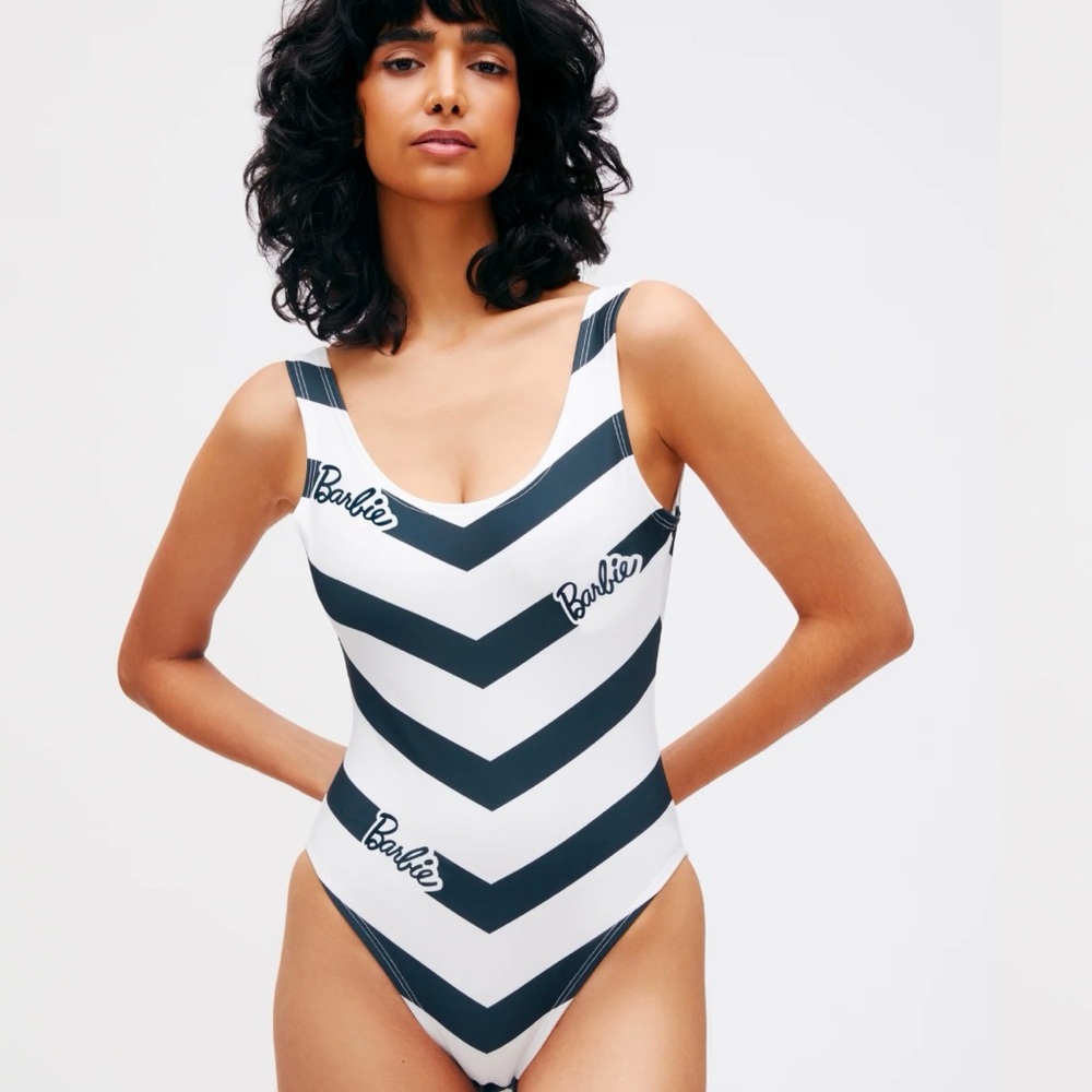 Mattel Barbie™ 1959 Original Bodysuit in Black and White Barbiecore Medium NWT